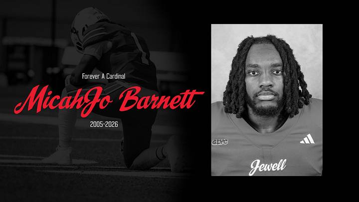 William Jewell's MicahJo Barnett passed away after suffering a medical emergency on the sidelines Saturday. William Jewell's MicahJo Barnett passed away after suffering a medical emergency on the sidelines Saturday.