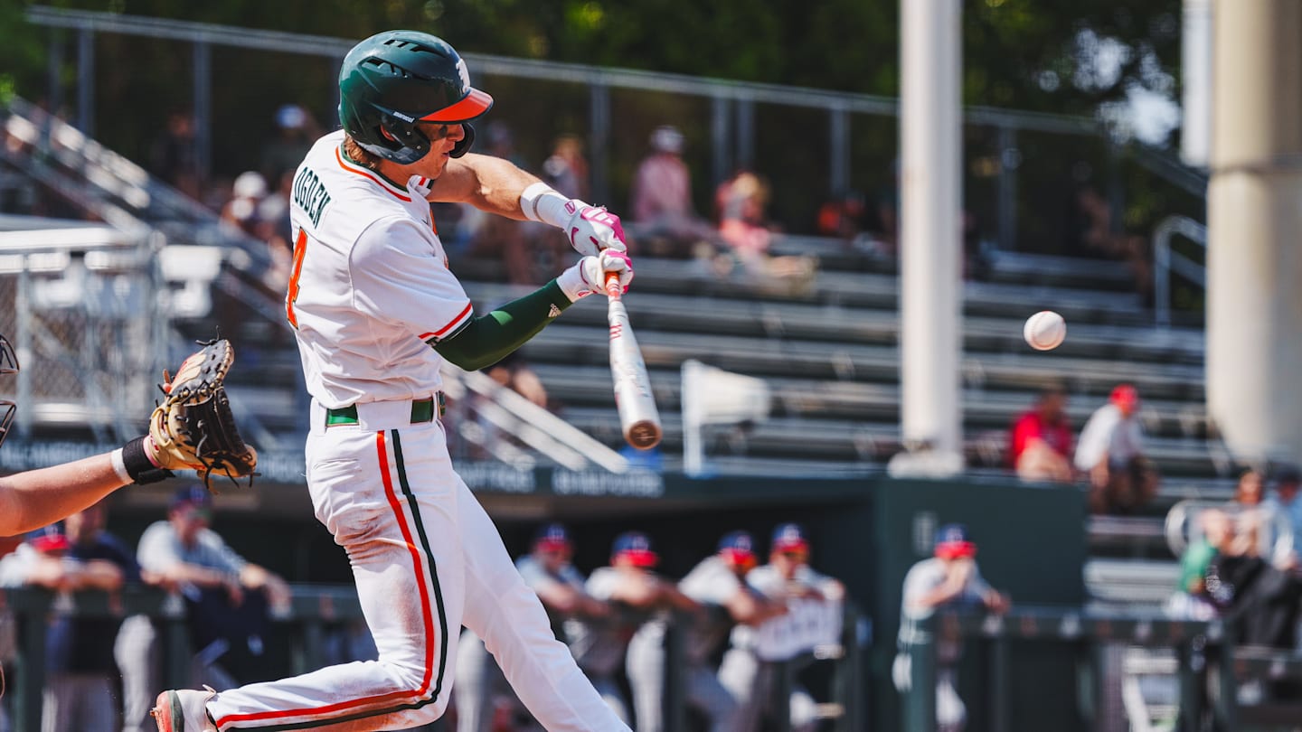 Miami Strands Multiple Runners, Dropping Final Game of Series Against Virginia Tech
