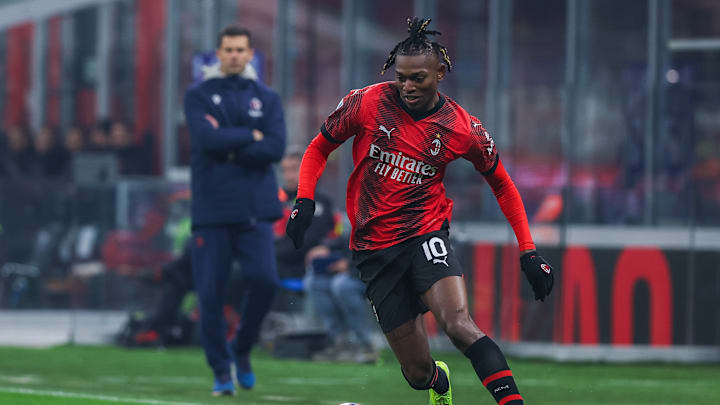 Rafael Leao of AC Milan seen in action during the Serie A...