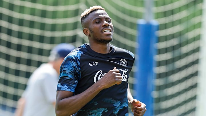 Napoli's Nigerian forward Victor Osimhen  during SSC Napoli'...