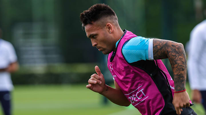 Lautaro Martinez of FC Internazionale in action during the...