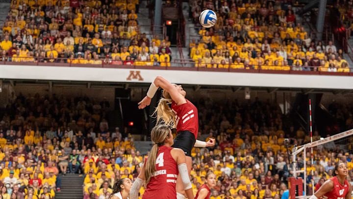 The Badgers facing the Gophers in Minneapolis on Sept. 25, 2024. The Badgers facing the Gophers in Minneapolis on Sept. 25, 2024.