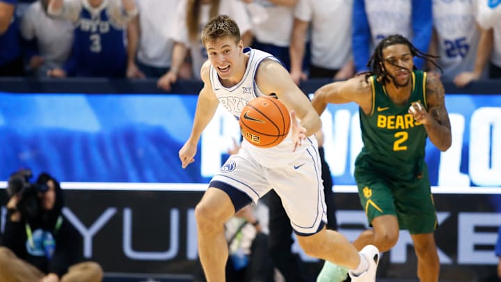 Dallin Hall pushes the pace against Baylor.