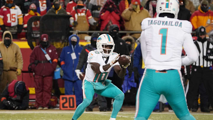 Miami Dolphins wide receiver Tyreek Hill is back for a third year with the team. 
