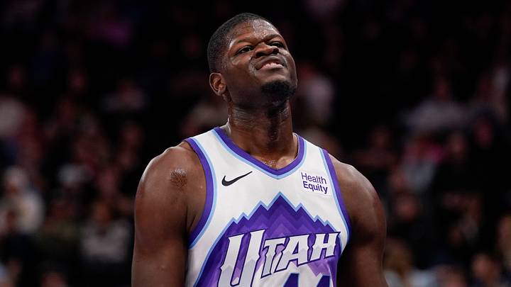Oct 12, 2026; Salt Lake City, Utah, USA; Utah Jazz center Mo Bamba (44) reacts during the second half against the San Antonio Spurs at Delta Center. Mandatory Credit: Aaron Baker-Imagn Images Oct 12, 2026; Salt Lake City, Utah, USA; Utah Jazz center Mo Bamba (44) reacts during the second half against the San Antonio Spurs at Delta Center. Mandatory Credit: Aaron Baker-Imagn Images