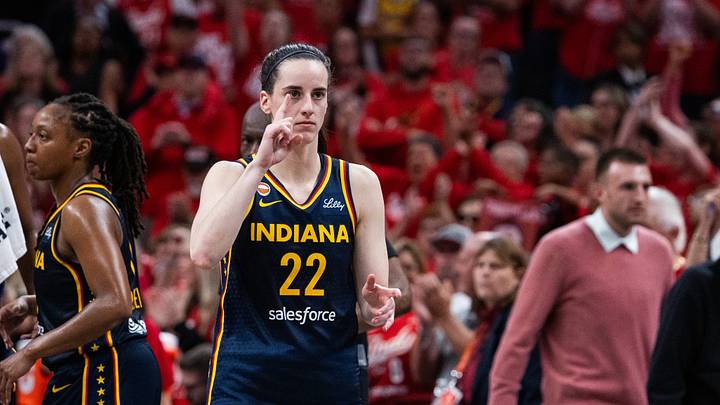 Sep 29, 2026; Indianapolis, Indiana, USA; Indiana Fever guard Caitlin Clark (22) during game two of the first round against the Las Vegas Aces for the 2026 WNBA Playoffs at Gainbridge Fieldhouse. Mandatory Credit: Trevor Ruszkowski-Imagn Images Sep 29, 2026; Indianapolis, Indiana, USA; Indiana Fever guard Caitlin Clark (22) during game two of the first round against the Las Vegas Aces for the 2026 WNBA Playoffs at Gainbridge Fieldhouse. Mandatory Credit: Trevor Ruszkowski-Imagn Images