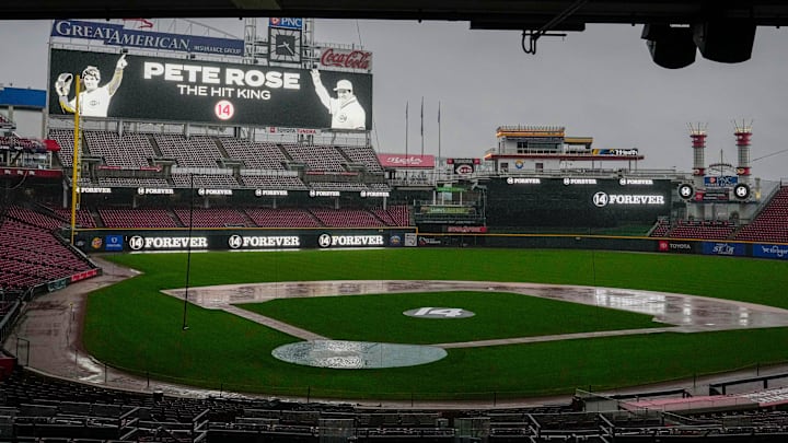 The Cincinnati Reds hosted a daylong visitation for Pete Rose at Great American Ball Park Sunday, November 10, 2024. Rose, MLB's all-time hits leader died in September. The Cincinnati Reds hosted a daylong visitation for Pete Rose at Great American Ball Park Sunday, November 10, 2024. Rose, MLB's all-time hits leader died in September.