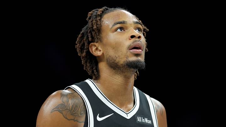 Mar 9, 2026; Brooklyn, New York, USA; Brooklyn Nets center Nic Claxton (33) reacts during the second quarter against the Memphis Grizzlies at Barclays Center. Mandatory Credit: Brad Penner-Imagn Images Mar 9, 2026; Brooklyn, New York, USA; Brooklyn Nets center Nic Claxton (33) reacts during the second quarter against the Memphis Grizzlies at Barclays Center. Mandatory Credit: Brad Penner-Imagn Images