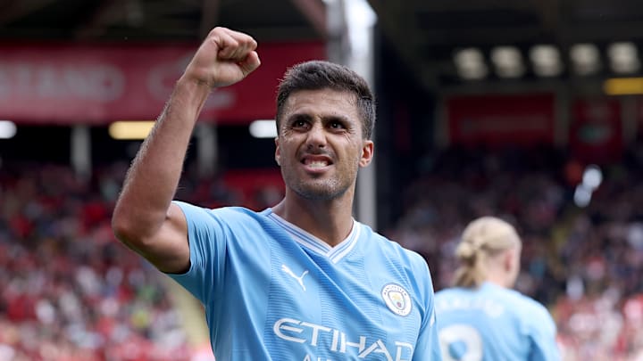 Rodri battered in a late winner for Manchester City against Sheffield United