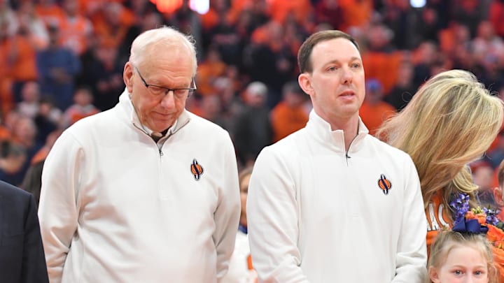 Jim Boeheim's comments on Gerry McNamara suggest that Boeheim is not on the Syracuse basketball head coach search committee.