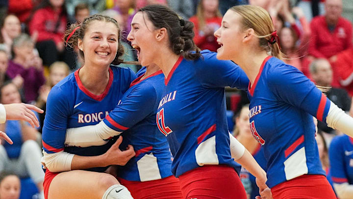 The Roncalli Royals are jumping for joy after rising to No. 1 in SBLive's Top 25 National Girls High School Volleyball Rankings. The Roncalli Royals are jumping for joy after rising to No. 1 in SBLive's Top 25 National Girls High School Volleyball Rankings.