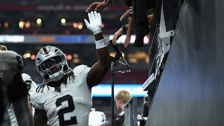 Las Vegas Raiders running back Ashton Jeanty