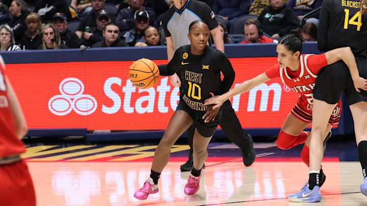 West Virginia University guard Jordan Harrison