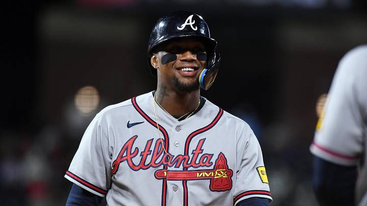 May 1, 2026; Denver, Colorado, USA; Atlanta Braves outfielder Ronald Acuna Jr. (13) during a pitching change in the eighth inning against the Colorado Rockies at Coors Field. Mandatory Credit: Christopher Hanewinckel-Imagn Images May 1, 2026; Denver, Colorado, USA; Atlanta Braves outfielder Ronald Acuna Jr. (13) during a pitching change in the eighth inning against the Colorado Rockies at Coors Field. Mandatory Credit: Christopher Hanewinckel-Imagn Images