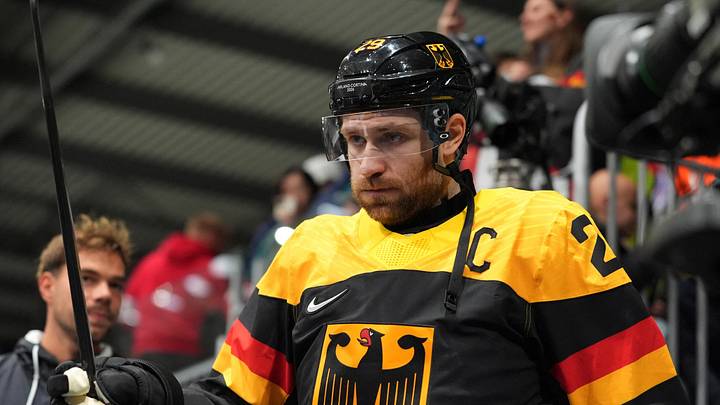 Feb 12, 2026; Milan, Italy; Leon Draisaitl of Germany before the match against Denmark in men's ice hockey Group C play during the Milano Cortina 2026 Olympic Winter Games at Milano Rho Ice Hockey Arena. Mandatory Credit: Amber Searls-Imagn Images Feb 12, 2026; Milan, Italy; Leon Draisaitl of Germany before the match against Denmark in men's ice hockey Group C play during the Milano Cortina 2026 Olympic Winter Games at Milano Rho Ice Hockey Arena. Mandatory Credit: Amber Searls-Imagn Images
