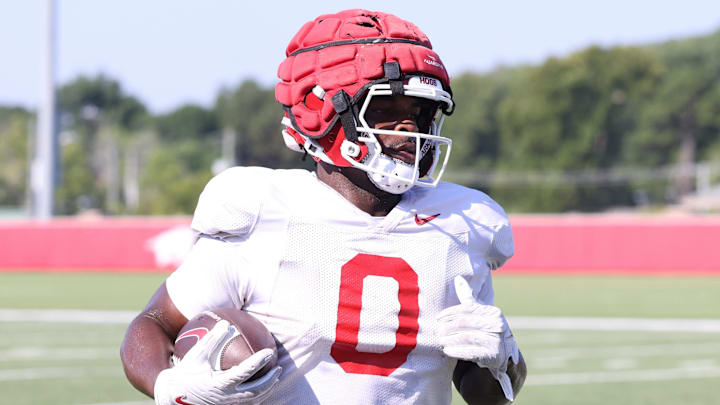 Arkansas Razorbacks running back Braylen Russell