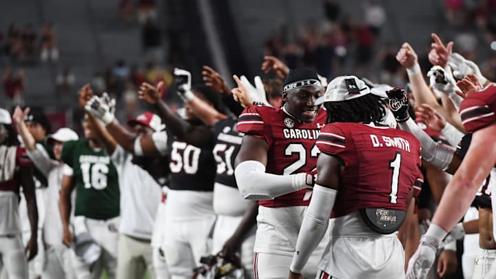 The University of South Carolina Spring football game took place at William-Brice Stadium on April 24, 2024. The players react to the end of the game.