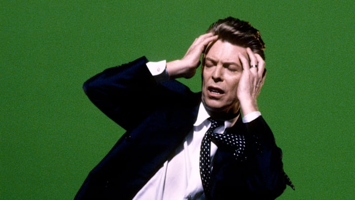 David Bowie on the set of 'Jump They Say' music video David Bowie on the set of 'Jump They Say' music video