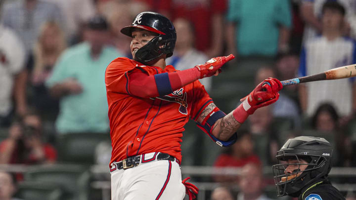 Atlanta Braves shortstop Orlando Arcia was 2/3 with a home run on Friday night in a 5-3 win over the Miami Marlins. Atlanta Braves shortstop Orlando Arcia was 2/3 with a home run on Friday night in a 5-3 win over the Miami Marlins.