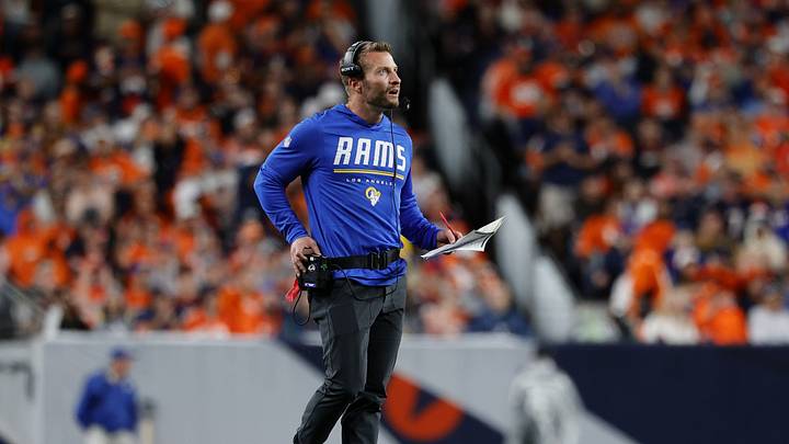 Sep 27, 2026; Denver, Colorado, USA; Los Angeles Rams head coach Sean McVay looks on during the first half against the Denver Broncos at Empower Field at Mile High. Mandatory Credit: Isaiah J. Downing-Imagn Images Sep 27, 2026; Denver, Colorado, USA; Los Angeles Rams head coach Sean McVay looks on during the first half against the Denver Broncos at Empower Field at Mile High. Mandatory Credit: Isaiah J. Downing-Imagn Images