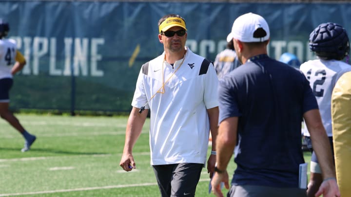 West Virginia University head coach Neal Brown. West Virginia University head coach Neal Brown.