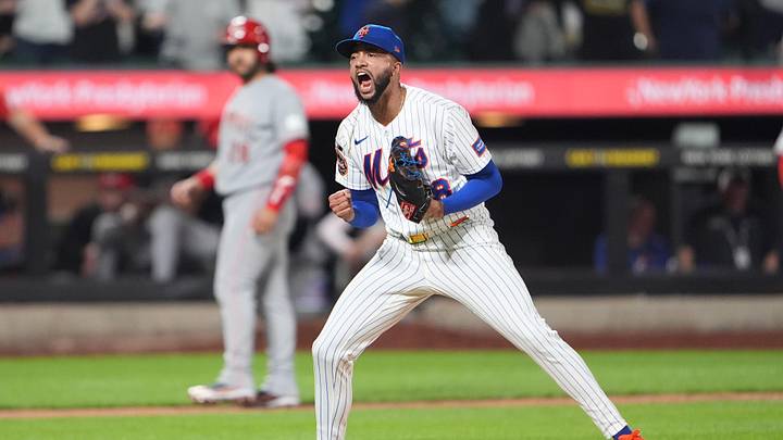 May 27, 2026; New York City, New York, USA; New York Mets pitcher Devin Williams (38) reacts to striking out the batter for the final out during the ninth inning against the Cincinnati Reds at Citi Field. Mandatory Credit: Gregory Fisher-Imagn Images May 27, 2026; New York City, New York, USA; New York Mets pitcher Devin Williams (38) reacts to striking out the batter for the final out during the ninth inning against the Cincinnati Reds at Citi Field. Mandatory Credit: Gregory Fisher-Imagn Images