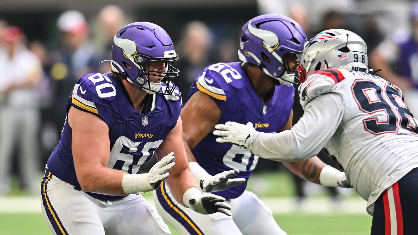 Viking Rise Image Offensive Lineman Joe Huber on the Rise at Vikings Training Camp