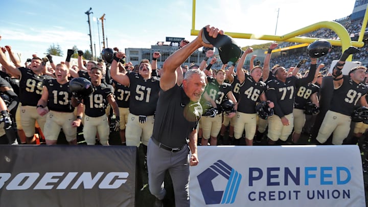 Army Black Knights coach Jeff Monken has his team solidly in the CFP race.