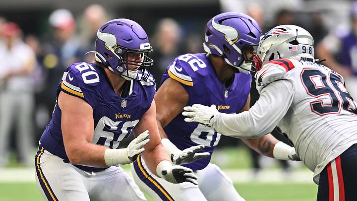 Minnesota Vikings guard Joe Huber Minnesota Vikings guard Joe Huber