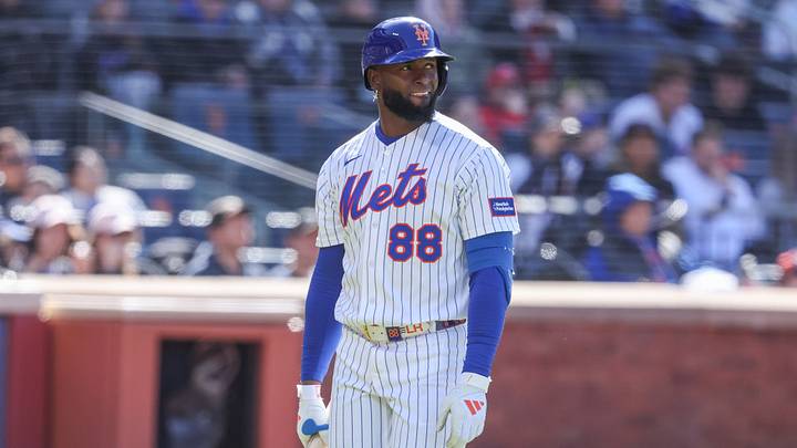 Apr 26, 2026; New York City, New York, USA; New York Mets center fielder Luis Robert Jr. (88) reacts after popping out with the bases loaded in the eighth inning against the Colorado Rockies at Citi Field. Mandatory Credit: Wendell Cruz-Imagn Images Apr 26, 2026; New York City, New York, USA; New York Mets center fielder Luis Robert Jr. (88) reacts after popping out with the bases loaded in the eighth inning against the Colorado Rockies at Citi Field. Mandatory Credit: Wendell Cruz-Imagn Images