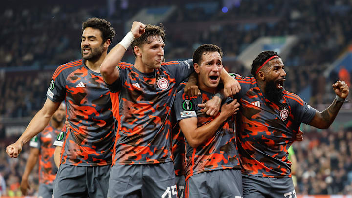 Recently, Olympiacos fans awaited the season's end. Now, they celebrate a 4-2 win over Aston Villa.