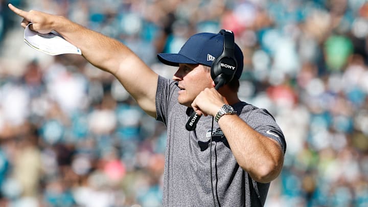 Mike Macdonald of the Seattle Seahawks Mike Macdonald of the Seattle Seahawks