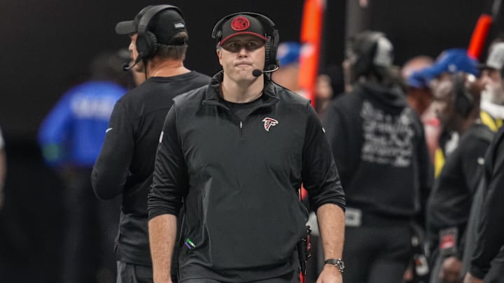 Dec 24, 2023; Atlanta, Georgia, USA; Atlanta Falcons head coach Arthur Smith 