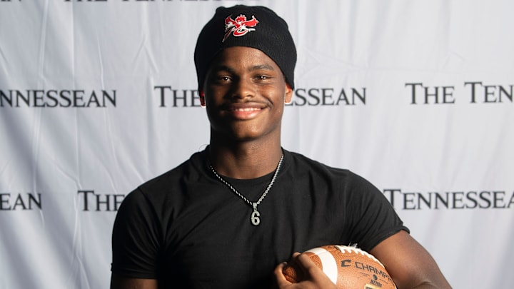 Pearl-Cohn High School’s, Joshua Sims, stands for a portrait at Nissan Stadium in Nashville, Tenn., Wednesday, July 10, 2024. Pearl-Cohn High School’s, Joshua Sims, stands for a portrait at Nissan Stadium in Nashville, Tenn., Wednesday, July 10, 2024.