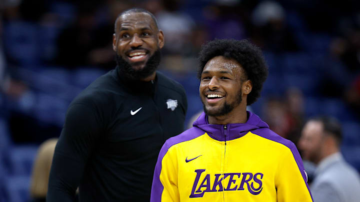 LeBron James, Bronny James, Los Angeles Lakers