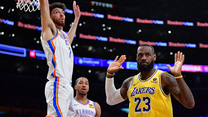 LeBron James and Chet Holmgren 