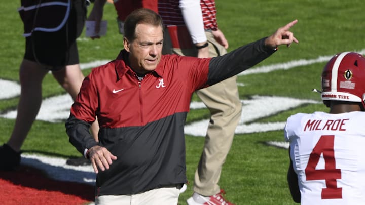 Alabama Crimson Tide head coach Nick Saban 