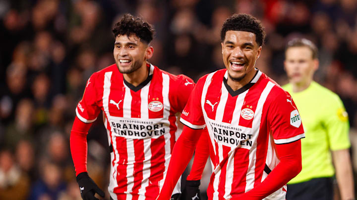 Malik Tillman and Ricardo Pepi of PSV Eindhoven and the USMNT