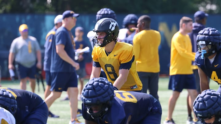 West Virginia University quarterback Nicco Marchiol