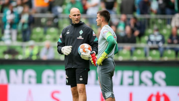 SVW-Torwarttrainer Christian Vander mit Michael Zetterer