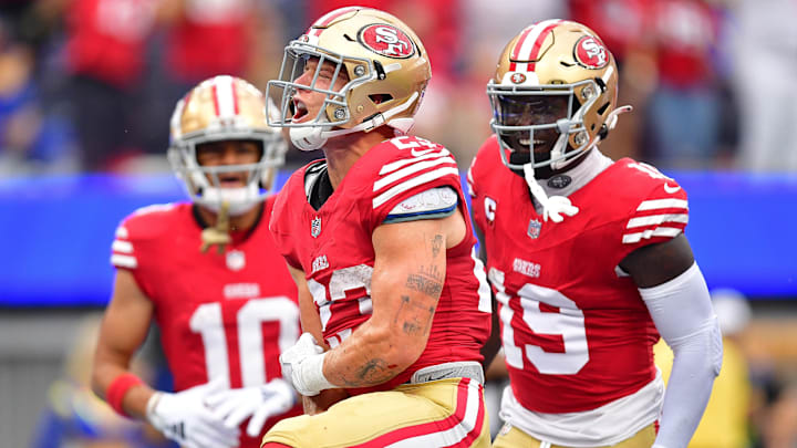 San Francisco 49ers running back Christian McCaffrey (23).