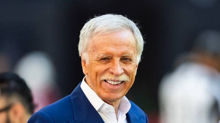 Dec 7, 2025; Glendale, Arizona, USA; Los Angeles Rams owner Stan Kroenke in attendance against the Arizona Cardinals at State Farm Stadium. Mandatory Credit: Mark J. Rebilas-Imagn Images Dec 7, 2025; Glendale, Arizona, USA; Los Angeles Rams owner Stan Kroenke in attendance against the Arizona Cardinals at State Farm Stadium. Mandatory Credit: Mark J. Rebilas-Imagn Images
