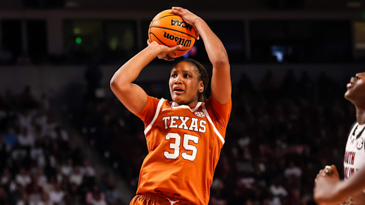 The Texas Longhorns and forward Madison Booker are favored to reach the Final Four. The Texas Longhorns and forward Madison Booker are favored to reach the Final Four.