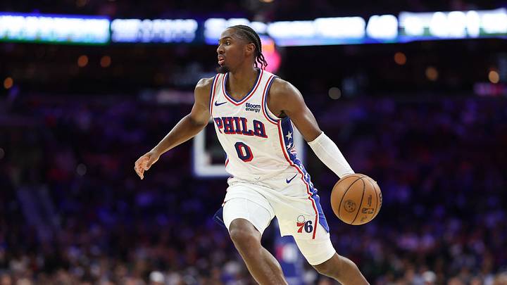 The Philadelphia 76ers and guard Tyrese Maxey are favored on Thursday night. The Philadelphia 76ers and guard Tyrese Maxey are favored on Thursday night.