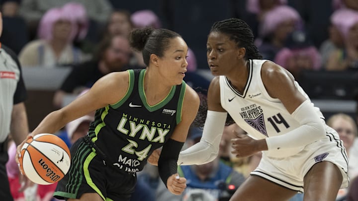 Napheesa Collier and the Lynx will face the Valkyries in the first round. 