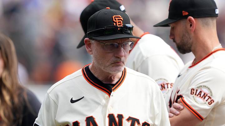San Francisco, California, USA; San Francisco Giants director of major league pitching Frank Anderson before the game against the New York Yankees at Oracle Park. Mandatory Credit: Darren Yamashita-Imagn Images