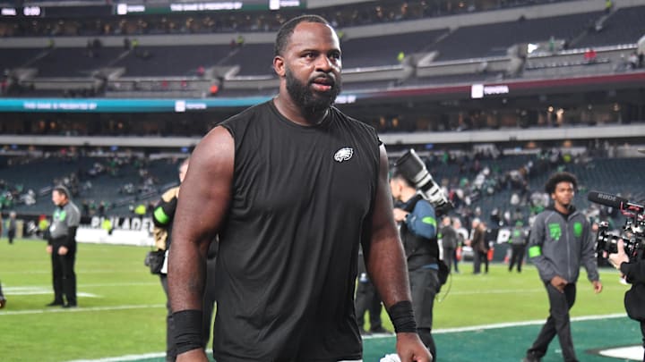 Nov 5, 2023; Philadelphia, Pennsylvania, USA;  Philadelphia Eagles defensive tackle Fletcher Cox