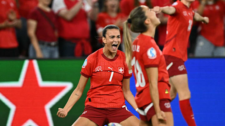Riola Xhemaili's last-minute goal kept the host country alive.