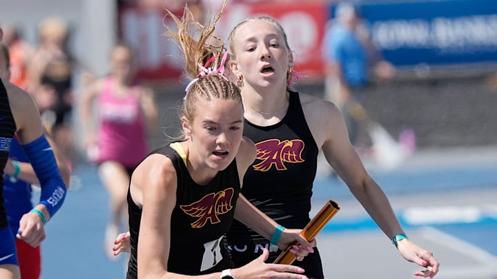 A relay of girls from Ankeny High School recently finished fourth at the Nike Outdoor Nationals/USATF U20 event.