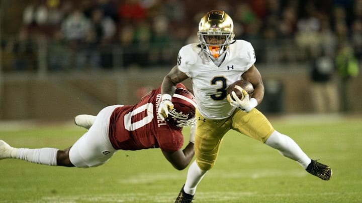 Notre Dame Fighting Irish running back Gi'Bran Payne (3)